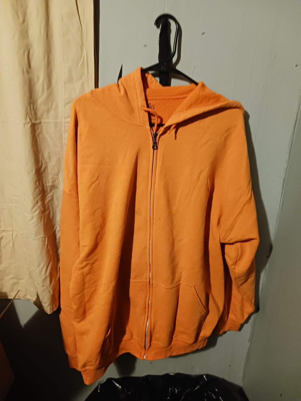 Gildan Orange Men's Zip-Up Hoodie